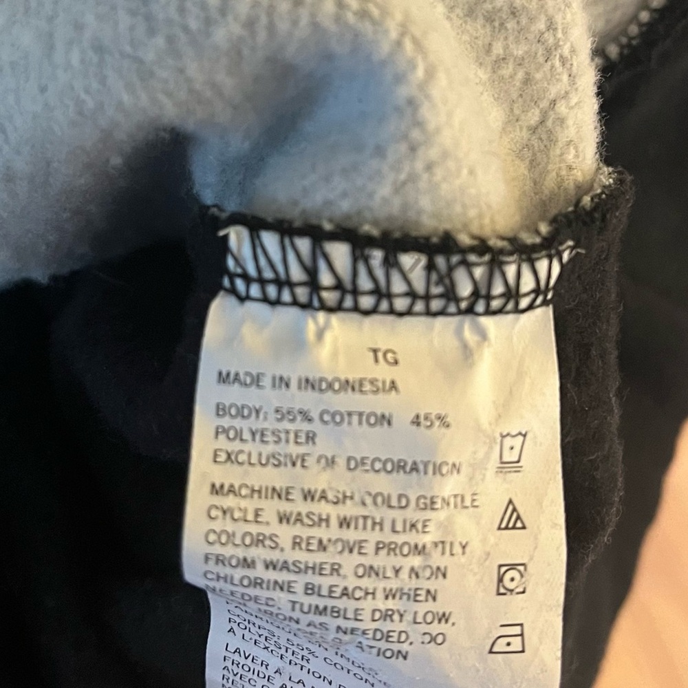 Men’s Nautica Pullover Quarter Zip Sweater Black and Gray XL - Picture 4 of 5